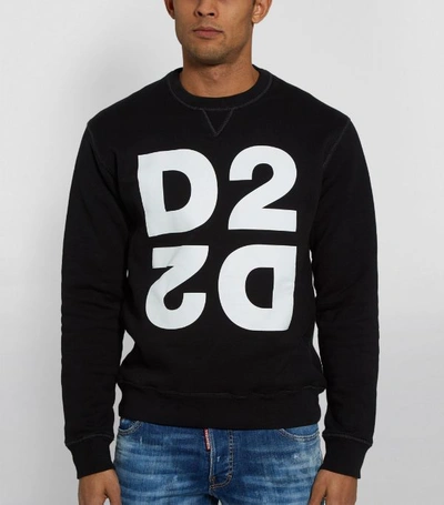 Shop Dsquared2 Mirrored Logo Sweatshirt