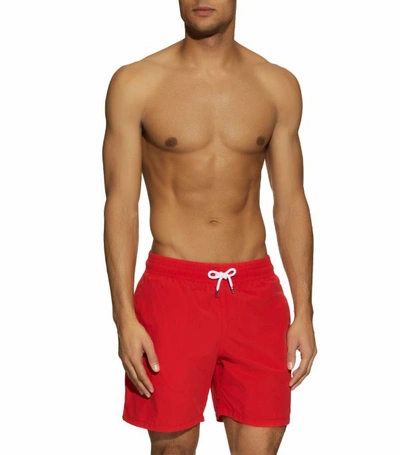 Shop Derek Rose Block Colour Swim Shorts