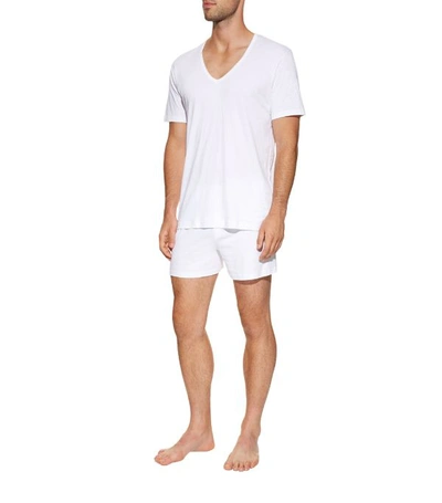 Shop Sunspel Sea Island Cotton V-neck T-shirt