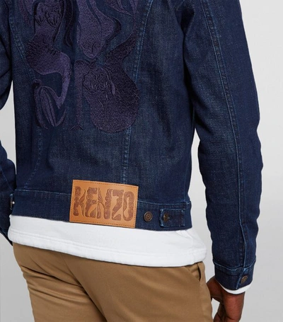 Shop Kenzo Denim Logo Jacket