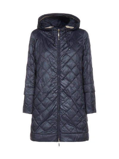 Shop Max Mara The Cube Reversible Car Coat In Blue