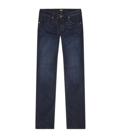 Shop Paige Federal Slim-straight Jeans In Navy