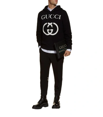 Shop Gucci Logo Hoodie