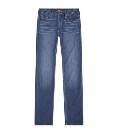 Shop Paige Lennox Slim Jeans In Blue