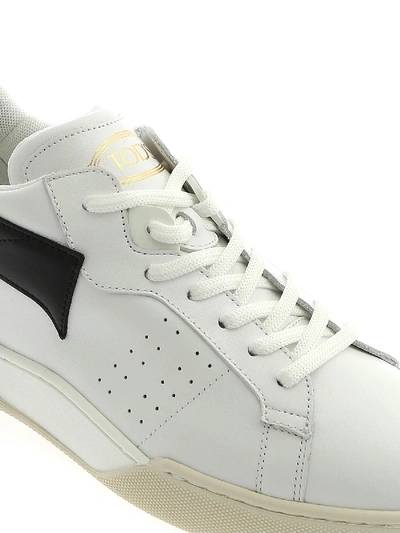 Shop Tod's Maxi T Sneakers In White