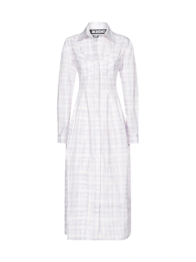 Shop Jacquemus La Robe Valensole Shirt Dress In Purple