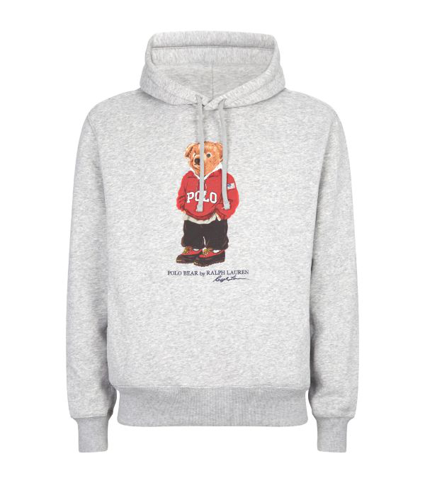 Ralph Lauren Polo Bear Pullover Hoodie Grey | ModeSens