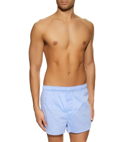 Shop Derek Rose Amalfi Boxer Shorts In Blue