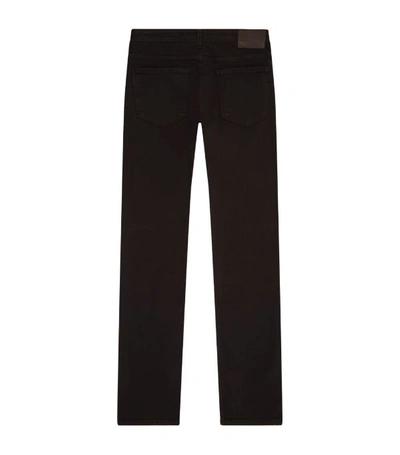 Shop Paige Lennox Slim Jeans In Black