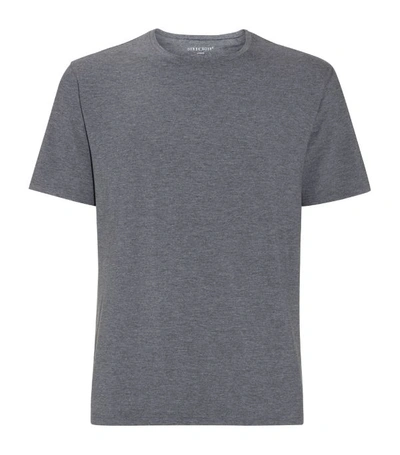 Shop Derek Rose Basel Lounge T-shirt In Grey