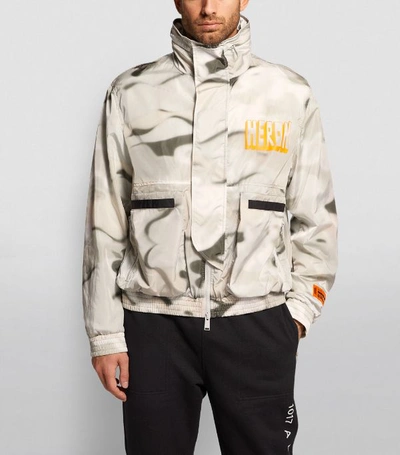 Shop Heron Preston Camouflage Windbreaker Jacket