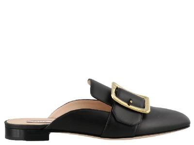 Shop Bally Janesse Slippers In Black