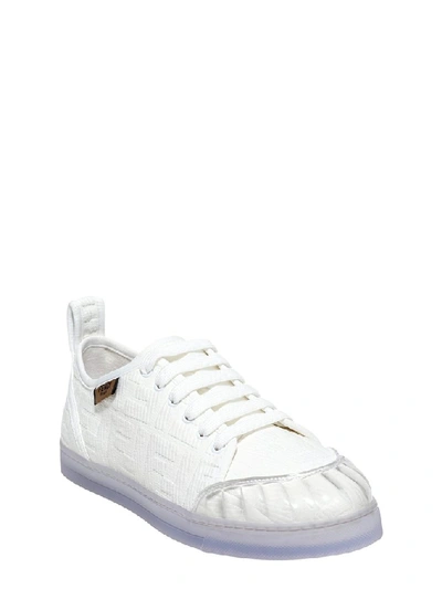 Shop Fendi Panelled Low In White