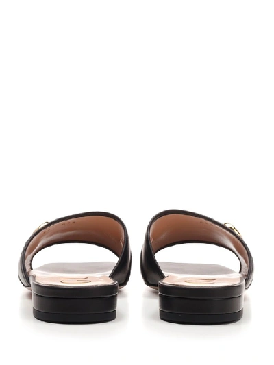 Shop Gucci Horsebit Slides In Black