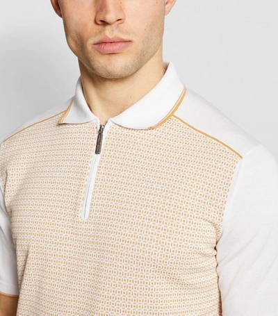 Shop Stefano Ricci Jacquard Polo Shirt