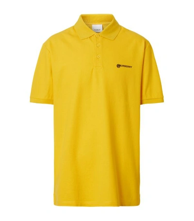 Shop Burberry Location Print Polo Shirt