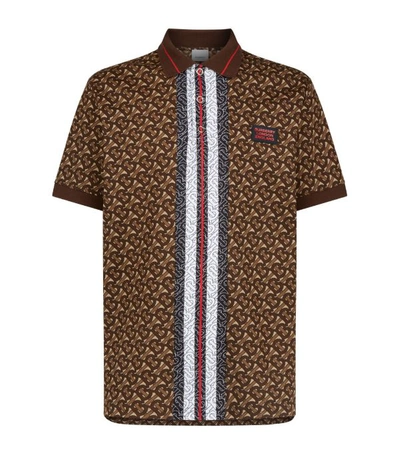 Shop Burberry Tb Monogram Polo Shirt