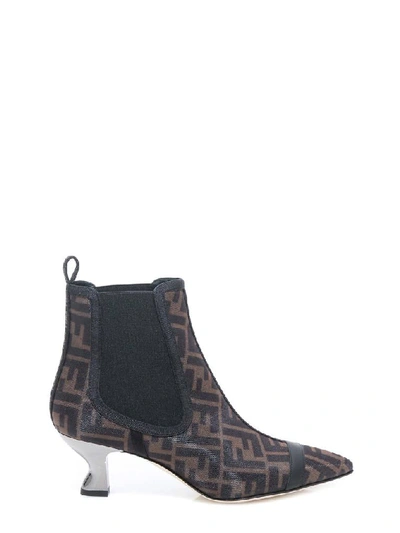 Shop Fendi Colibrì Ff Motif Ankle Boots In Multi