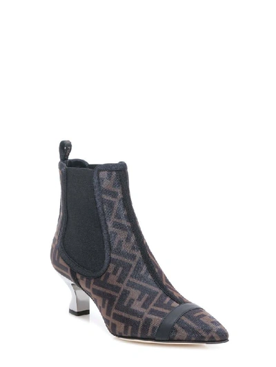 Shop Fendi Colibrì Ff Motif Ankle Boots In Multi