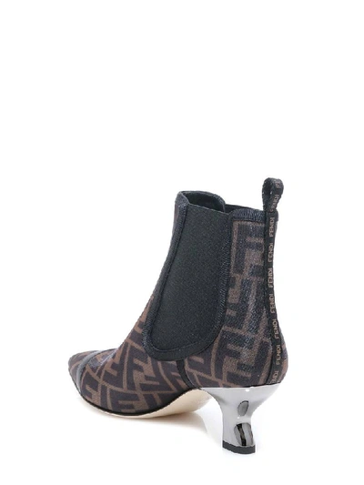 Shop Fendi Colibrì Ff Motif Ankle Boots In Multi