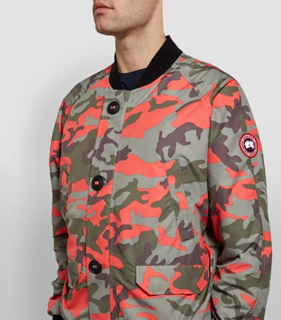 Shop Canada Goose Faber Camouflage Bomber Jacket