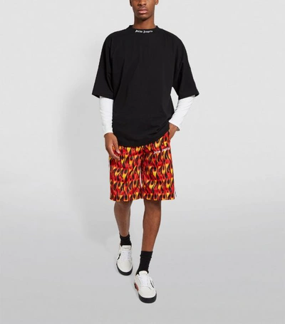 Shop Palm Angels Firestarter Sweatshorts