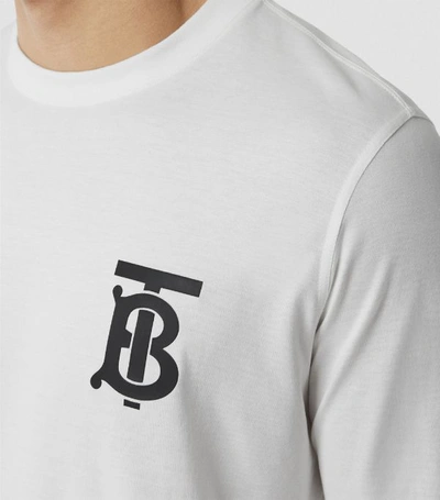 Shop Burberry Tb Monogram Long-sleeved T-shirt