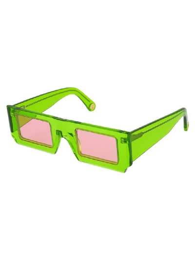 Shop Jacquemus Les Lunettes Soleil Sunglasses In Green