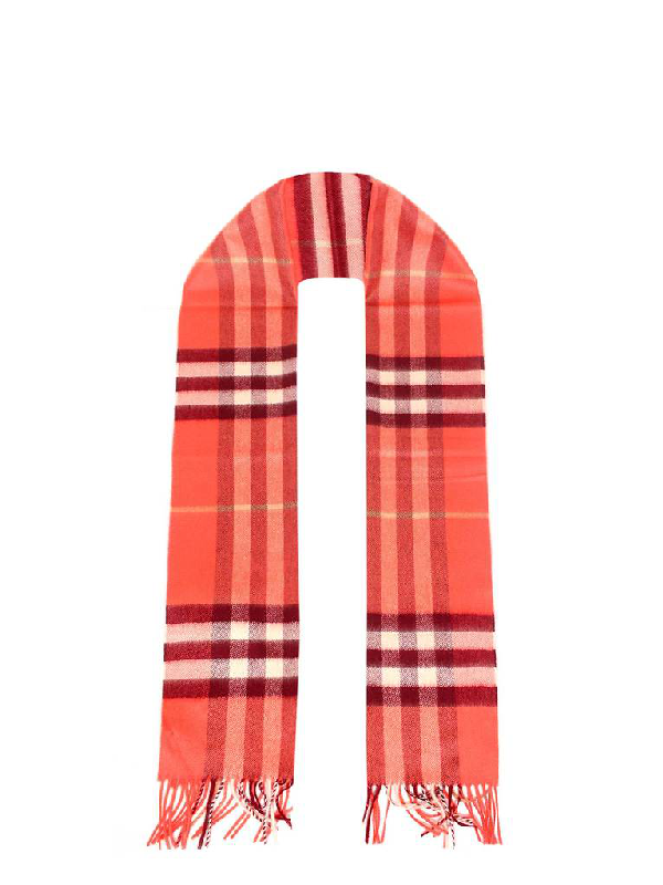 giant icon check cashmere scarf