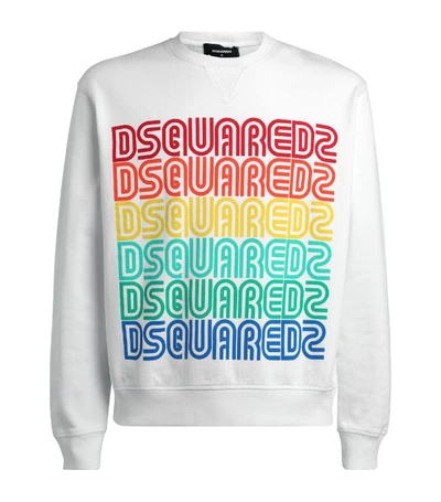 Shop Dsquared2 Rainbow Logo Sweatshirt