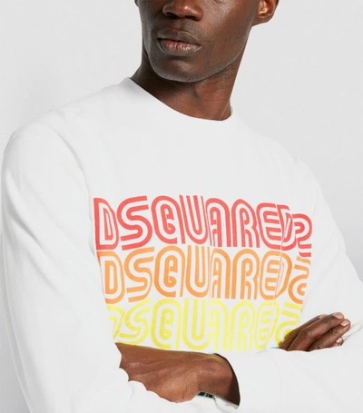 Shop Dsquared2 Rainbow Logo Sweatshirt