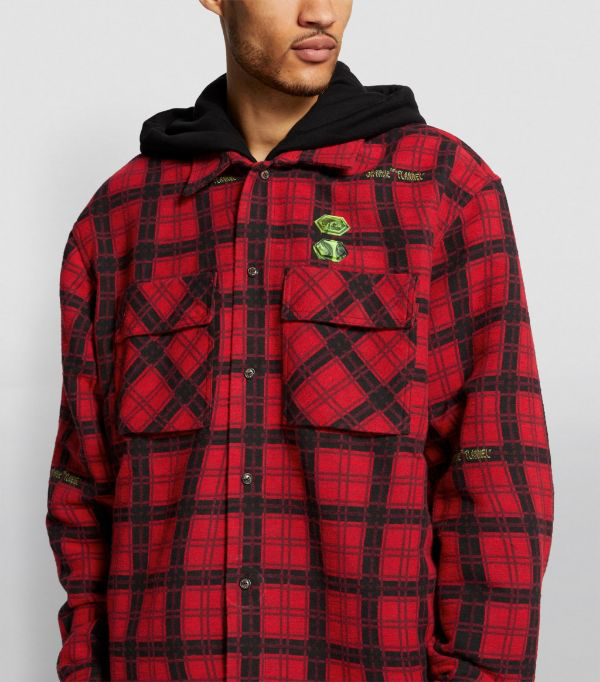 fleck check overshirt