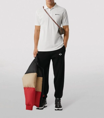 Shop Burberry Location Print Oversized Polo Shirt