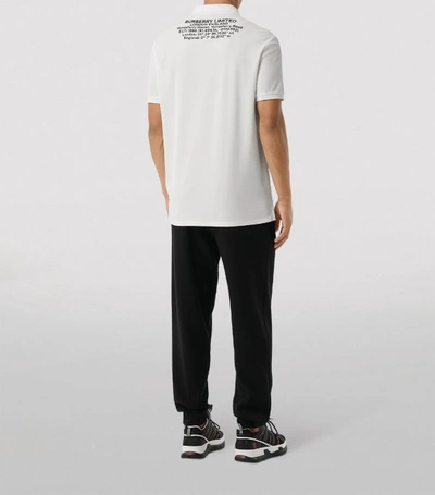 Shop Burberry Location Print Oversized Polo Shirt