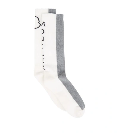 Shop Moncler Logo Socks