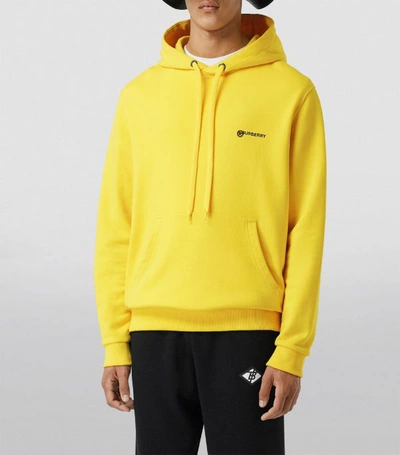 Shop Burberry Cotton Logo Hoodie