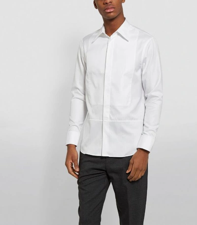 Shop Maison Margiela Herringbone Bib Shirt