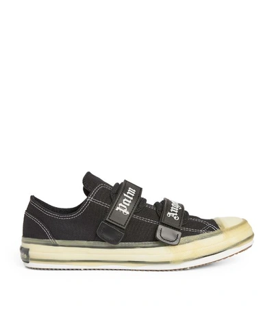 Shop Palm Angels Canvas Logo Sneakers