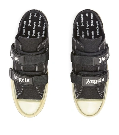 Shop Palm Angels Canvas Logo Sneakers