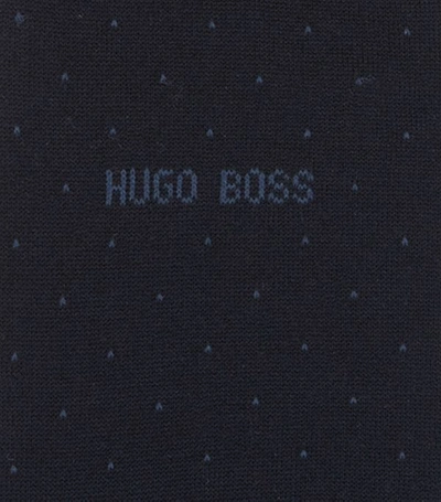 Shop Hugo Boss Boss Mercerised Pin Dot Cotton Socks