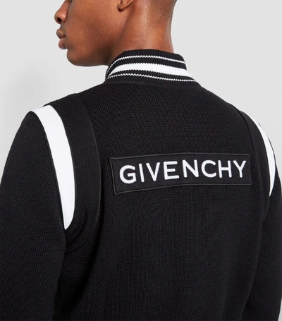 Shop Givenchy Knitted Bomber Jacket