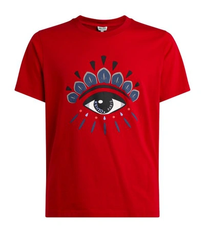 Kenzo eye top print shirt