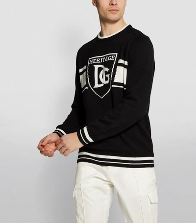 Shop Dolce & Gabbana Cashmere Logo Sweater