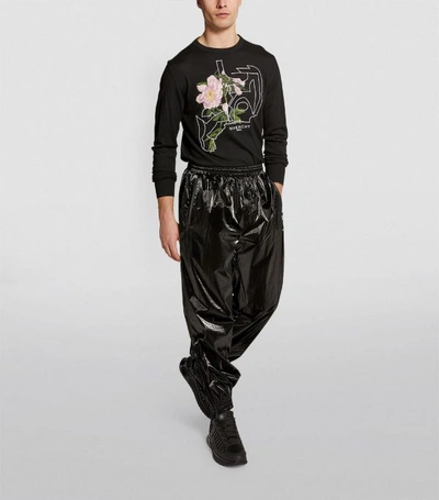 Shop Givenchy Wool Peony Print Sweater