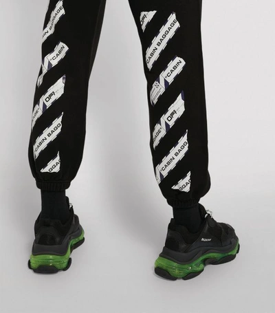 Shop Off-white Airport Tape Sweatpants