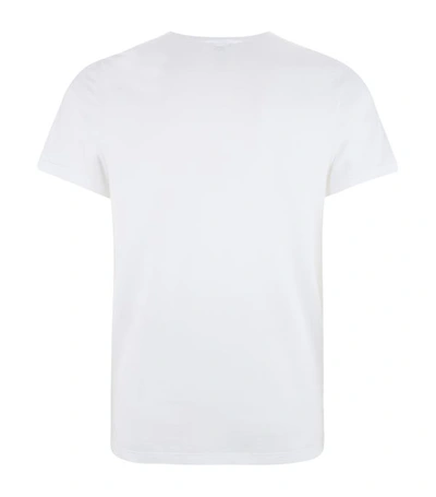 Shop Hanro Cotton Superior V-neck T-shirt In White