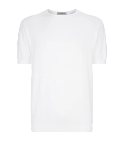 Shop John Smedley Belden Sea Island Cotton T-shirt