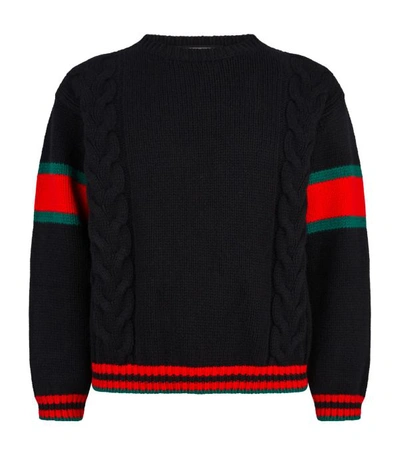 Shop Gucci Cable Knit Sweater