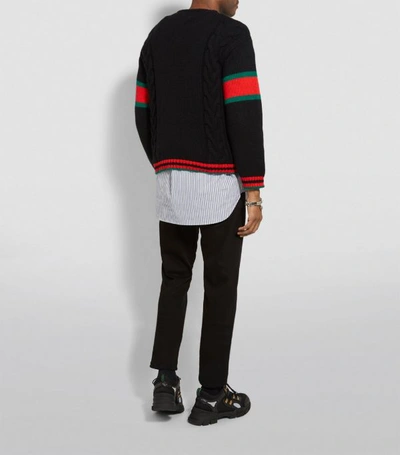Shop Gucci Cable Knit Sweater