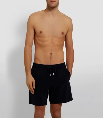 Shop Moncler Block Swim Shorts